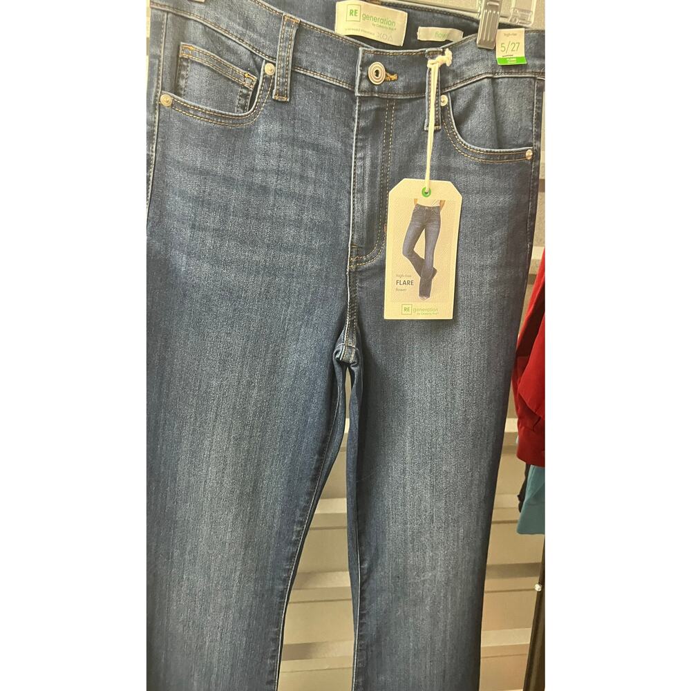 Celebrity Pink  Flower Hi-Rise Flare Jeans |  Size 5